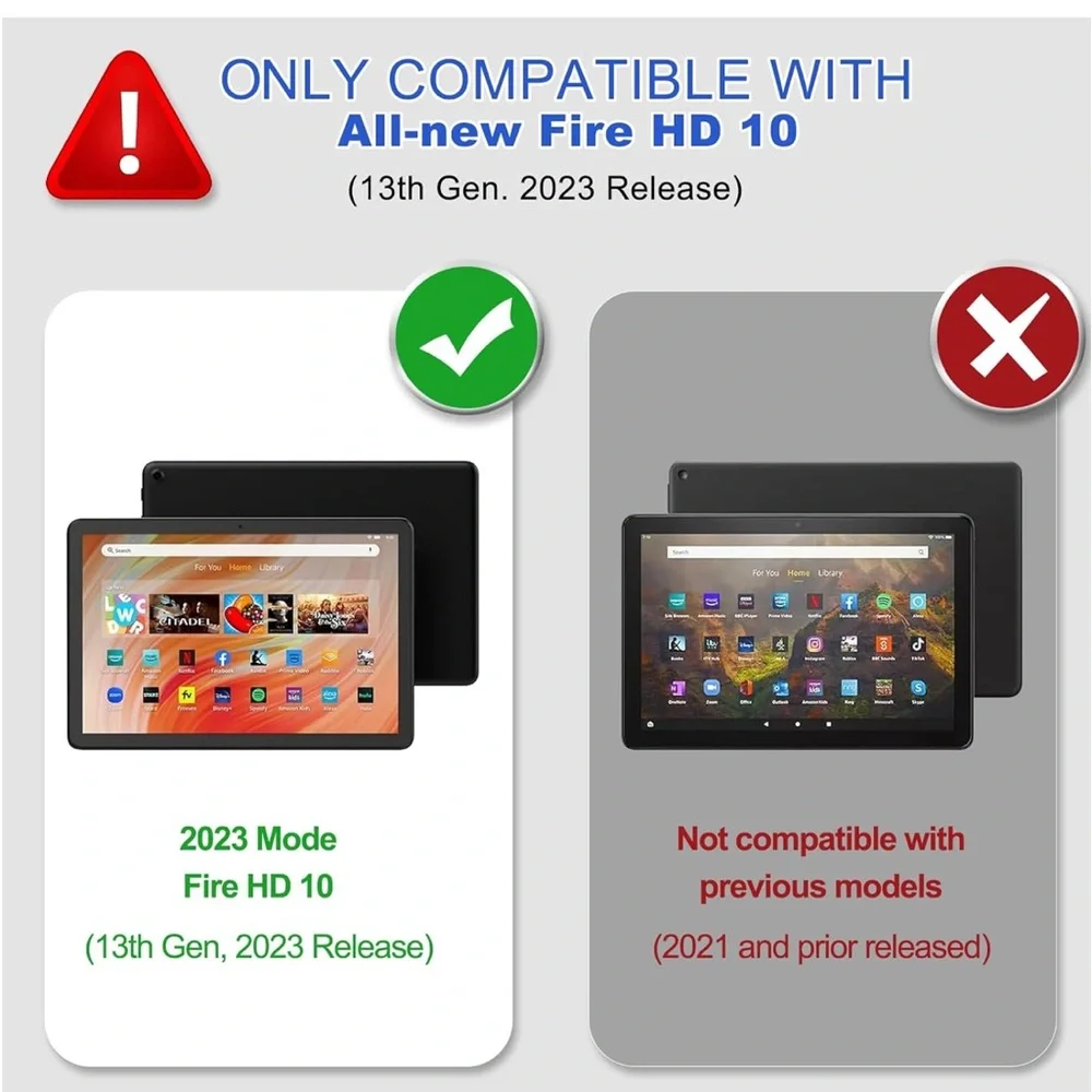 bracecnstock Fire HD 10 Tablet Case 13th Generation 2023 New